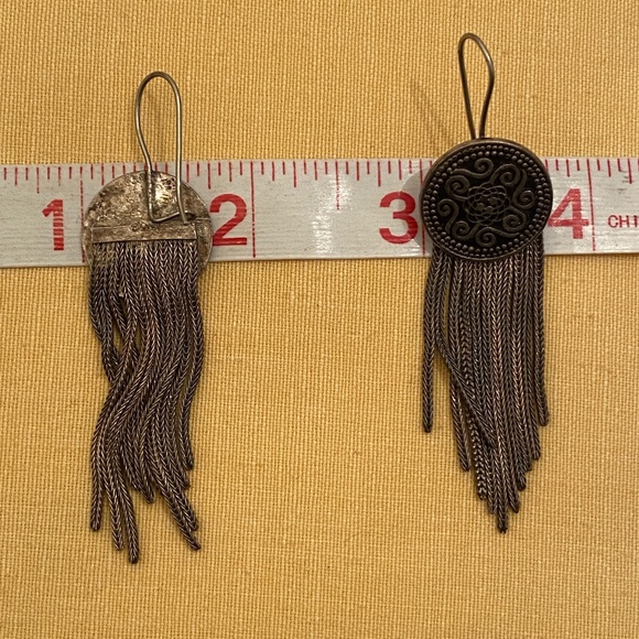 VTG I 900 Silver & Niello Bracelet & Earrings Set - Picture 9 of 16